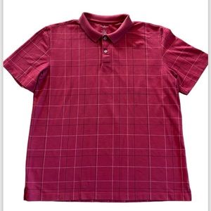 VAN HEUSEN BOYS COLLARED POLO SHIRT MAROON SIZE: LARGE